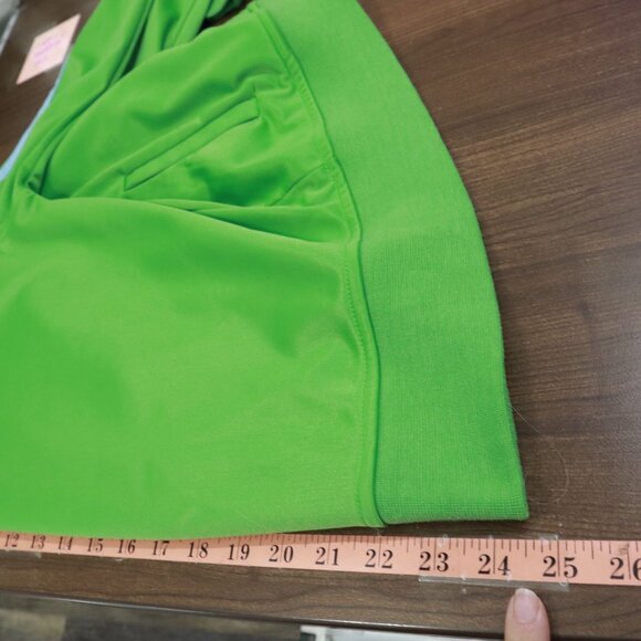 It's Happy Bunny Track Jacket Womens L Green Sporty Preppy Y2K Playful Vintage - Picture 16 of 16